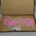 Ulalaza LED Neon Sign Night Light for Wall Party Dcor Bedroom Room Bar Wedding Home Birthday Art Decoration Christmas with USB Chain Light modulator 5v (lets party blue)