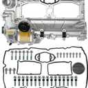 Upgrade Aluminum N20 Engine Valve Cover Kit with Gasket, Bolts & Oil Filler Cap Compatible with 2012-2018 BMW 228i 320i 328i 328i GT xDrive 428i 528i X1 X3 X4 X5 Z4 L4 2.0L Part# 11127588412 264-517