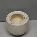 LE TAUCI Plant Pots, 4.1+5.1+6.5 inch, Set of 3, Ceramic Planters with Drainage Hole and Saucer, Indoor Flower Pot with Hole Mesh Pad, Gifts for Mom, Reactive Glaze Beige