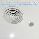 PATIKIL 205mm / 8.1" Diameter Metal Ceiling Hole Cover Plate, Downlight Hole Trim Wall Mount Decorative Cap Access Panel for 6.3-7.9inch Round Ceiling and Wall Openings, Matte White