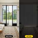 UNISHADES Panel Track Blinds, Vertical Blinds for Sliding Glass Doors, Extendable Track from 45 3/4" to 82 5/8" W, Cuttable Panel Curtains up to 96 inches high, Blackout - Linen