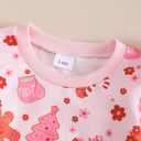 Mioglrie Toddler Baby Girl Clothes Fall Winter Sweatsuit Newborn Sweatshirt Sweat Pant Sets Outfits Infant Girls Clothing (6-12 Months, Pink Christmas)