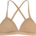 Capezio Womens Capezio Deep Neck Clear Back Bra