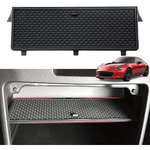 Autorder Center Console Organizer for 2016-2025 2026 Mazda MX-5 RF Miata Interior Accessories Glove Box Insert Tray Partition Panel with Built in Scratch Resistant Non Slip Silicone Pad