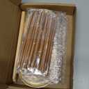 Juexica 2 Pcs Wood Yarn Holder with 12 Bamboo Crochet Hooks Wooden Yarn Holder with Twirling Mechanism Wooden Spinning Yarn Crochet Needles for Knitting Crocheting DIY Crafts Gifts(Wood Color)