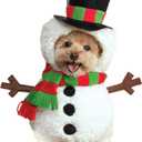 Rubies Walking Snowman Pet Costume for Dogs or Cats, Medium (Medium (Pack of 1), White)