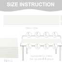 10 Pack 10ft White Chiffon Table Runners Wedding Table Runner Sheer Romantic Tulle Table Runner for Christmas Wedding Bridal Tea Party Baby Shower Birthday Party Table Decorations(120 x 12 in)