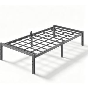 ZIYOO 14 inch Twin Metal Bed Frame for Bedroom, Guest Room & College Dorm, Heavy Duty Platform Bed with Sag-Resistant Support, No Box Spring Needed, Anti-Slip Steel Structure, Easy Assembly, Black