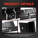 Rogierra RV Door Friction Hinge Assembly Replacement Parts 198295 (2-Pack) for Trailer Screen Door and RV Entry Door, Black