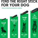 Goughnuts Toys for Aggressive Chewers | Heavy Duty Virtually Indestructible Dog Toy Stick for Medium Breeds Such as Pit Bulls | Black