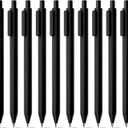 Kaco PURE Gel Pens Black Ink 0.7 mm Medium Point, 10 Pieces Set, Original Design, Quick Drying Aesthetic Note Taking Pens Office Supplies Cute Stationery (10 Black)