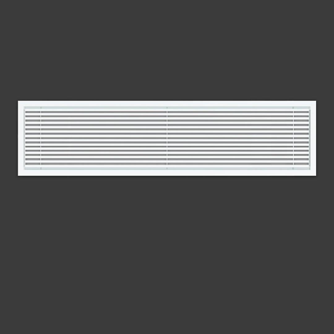 Linear Bar Air Grille 32" X 8", Aluminum Air Supply/Return Grilles,Easy Air Flow,Removable Grille/Door-HVAC Air Vent Cover,White[Outer Dimensions: 32.8"w X 8.8"h]