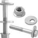 2 Pcs Heavy Duty Steel Suspension Arm Alignment Camber Bolts Fit for 2004-2015 Nissan Armada 5.6L,2005-2012 Pathfinder 4.0L V6 Replaces 545802S400 545802S40A