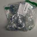 Novelty Lights 11 Feet 50 Bulbs Traditional Incandescent Mini Lights, Teal on Green Wire with 2.5" Spacing, Commercial Grade and UL Listed for Indoor/Outdoor Use, End-to-End Connectable