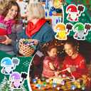 Jetec 50 Pcs Mini Christmas Figurines to Hide Miniature Gnomes Tiny Figurines Ornaments for Christmas Home Table Decorations