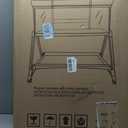 Fodoss Bedside Bassinet for Baby with Wheels, All Mesh Bedside Crib with Storage Basket, Hight Adjustable and Easy Assembly