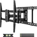USX Mount Full Motion TV Wall Mount 42"-84" TVS, Fits 16" 18" or 24" Studs, Heavy Duty TV Mounts Bracket with Dual Articulating Arms Tilt Swivel Extension Max VESA 600x400mm, Weight Capacity 110lbs