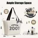 Vavabox 40th Birthday Gifts Women, Unique 40 Years Old Tote Bag, Vintage 1986 Handbag Gifts for Women Mom Wife Friend