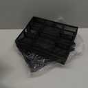 Marbrasse Expandable Desk Drawer Organizer, Mesh Drawer Organizer Tray with 10 Adjustable Compartments, Desk Organizers and Accessories for Office Supplies, Makeup & Vanity (Expandable Black-2 pack)