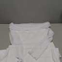 BORIFLORS Women's Elegant Off The Shoulder Bodycon Long Sleeve Maxi Dress Mesh Cocktail Party Wedding Guest Formal Dresses (Large, White)