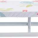 Amazon Basics Foldable Space Saving Ironing Board Tabletop with Non-Slip Feet, 77x29 cm, White, Floral