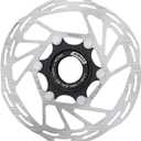 BUCKLOS IIIPRO Bike Centerlock Disc Brake Rotor 140mm 160mm 180mm 203mm, Mountain Bike Road Bike MTB Stainless Steel Center Lock Bicycle Brakes Rotors for E-bike/BMX(Black)