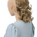 CAISHA 12" Hair Piece Braid Ponytail Extension Voluminous Wavy Dark Blonde PH211