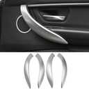 Car Door Handle for BMW 3 4 Series 3GT F34 F36 F30 2013-2018 Interior Door Handles Replace Cover Car Door Handle 320i 328i 330i 335i 340i (Silver)