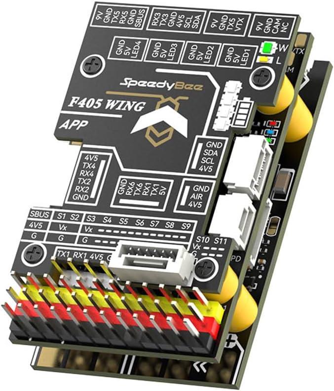 Omons SpeedyBee F405 WING APP Fixed Wing Flight Controller Support Ardupilot/INAV CRSF Telemetry date displayed for Matek airplane - (Color: F405 WING APP)