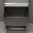 Stainless Steel Chicken Feeders No Waste Poultry Feeder Rainproof Hanging Poultry Feeder Trough with Lid Holds 25lbs of Feed, No Assembly Required