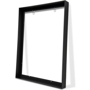 ARTGOW Metal Floating Frame for 20"x48" Canvas Oil Paintings, DIY Canvas Frame with 1.5" Deep, Floater Frames for Prints Wall Art/Portrait/Landscape Living Room Bedroom Kitchen Decor (Black)