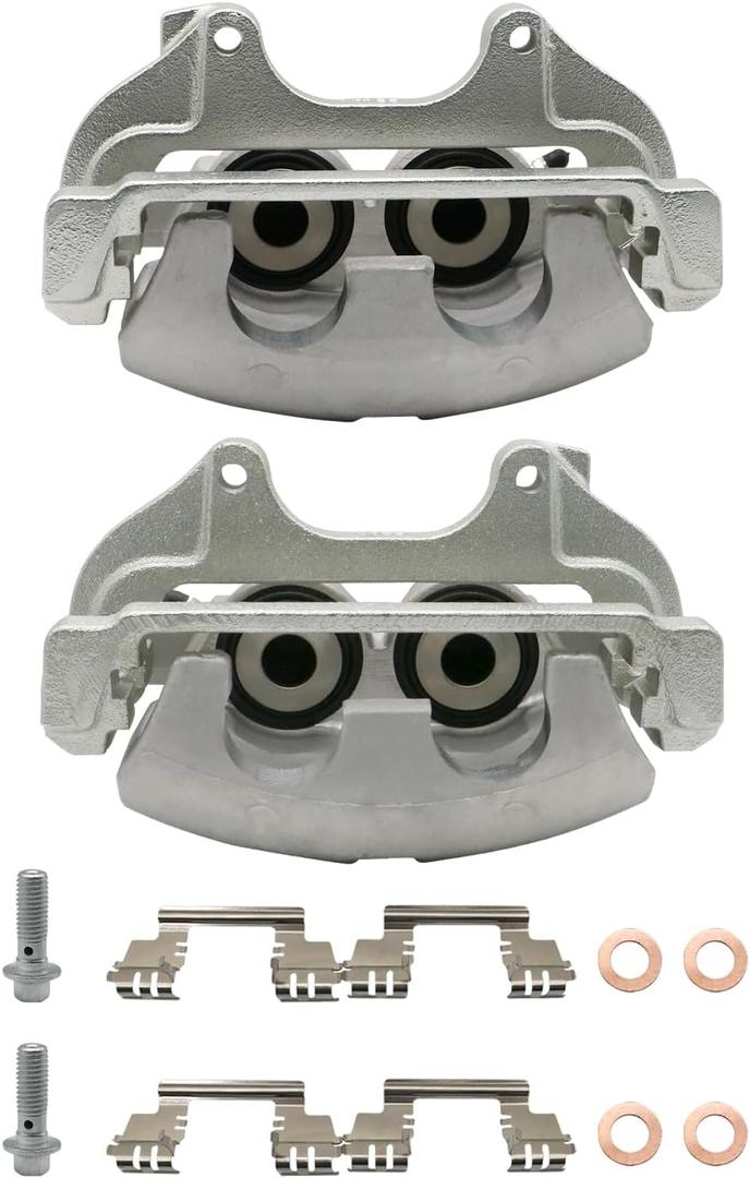 2Pcs Disc Brake Caliper Assembly with Bracket Fits for Dodge Charger 2006-2011, Challenger 2009-2011, Magnum 2005-2008 Chrysler 300 2005-2011, 3.5L 5.7L - Front Driver Passenger,18B5017 18B5016