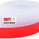 Draft Seal Tape for Doors and Windows 3 in x 10 Ft Silicone Weather Stripping Extra Thick 2mm Door Seal Strip with Strong Adhesive Draft Insulation Stopper Side Seal - Clear