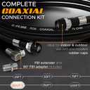 G-PLUG RG6 Coaxial Cable 100FT Triple Shielded, Waterproof, 75 Ohm with F-Type Connectors, High-Performance for HDTV, Satellite, Internet, Indoor/Outdoor Use