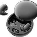 Micool Invisible Sleep Wireless Earphone, Ipx5 Waterproof Earbuds, Lightweight Sleep Headphones Bluetooth 5.3, Painless Sleeping Earphones for Sensitive Sleeper with Long Battery Life (Black)