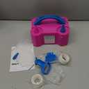 SINBEE Balloon Pump, Balloon Pump Electric, Portable Dual Nozzle Electric Blower Air Pump Inflator for Party Decoration. Faster and Save Time (Rose Red)