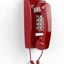 Retro Wall Mount Phone with Loud Mechanical Ringer Vintage Wall Phones for landline with Volume Adjustable Old Fashioned Corded Landline Telephone for Home School Kitchen Office