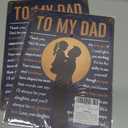 2 x To My Dad Decor Sign  Best Dad Gifts from Daughter, Sentimental Gifts for Dad, Fathers Day or Birthday Gifts for Dad, Vintage Aluminum Plaque by Opix Design 11x8.3 in. for Home, Office, Man Cave