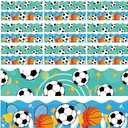 Veemoon 120 pcs Sports Bulletin Board Borders Stickers Football Basketball Border Trim for Classroom Bulletin Boards Sports Themed Classroom Decorations 13.58 X 2.95 in