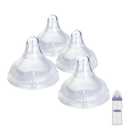 4 Count Bottle Nipples Compatible with Lansinoh NaturalWave Bottle, Soft and Durable Silicone Bottle Nipples, BPA-Free Replacement Bottle Nipple XS