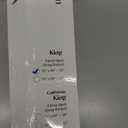 Carressa Linen 100% Egyptian Cotton King Fitted Sheet - 800 Thread Count 16" Deep Pocket, Durable Sateen, All-Around Elastic, Head/Foot Side Indicators - Plum