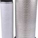 JZGRDN Inner & Outer Air Filter D5NN9601A D6NN9R500A Compatible with Ford New Holland 2600 2600 3000 3055 3100 3120 3150 3190 3600 3900 4000 4100 4600 4610 7100