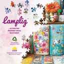 1000 Piece Puzzles for Adults,Book Jigsaw Puzzle,Flower Handbook Puzzles 1000 Pieces,Creative Games and Gifts Difficult Floral Puzzle Home Decor Toy for Adults Elders (27.5"x19.6"), 1:1 Poster