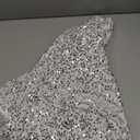 Mr. Pen- Christmas Tree Skirt, 48 inch, Silver Sequin Tree Skirt, Christmas Skirt Tree