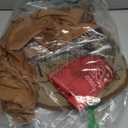 Women Cowgirl Costume Western Vest Hat Belt Set for Cowgirl Cowboy Halloween Cosplay (Medium, Brown)