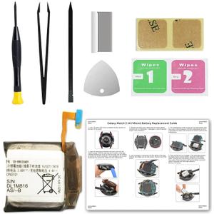 MAXSHARKS Replacement Battery for Galaxy Watch 3 (41mm), EB-BR830ABY Battery Compatible with Samsung Watch 3 (41mm) SM-R850,SM-R855, with Repair Tools & Instruction