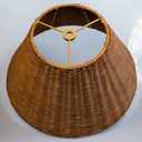 Small lamp shades woven boho wicker lampshades, DIY Natural rattan Hand Crafted Lamp Cover,empire Lampshade for Table Desk Lamp, Floor Lamp, Bedside Lamp