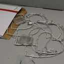 BRIGHTDECK Valentine's Day Window Lights Decorations, 2 Pack 16" Lighted Red Heart Valentine's Day Window Decor, 8 Mode Hanging Light for Valentine, Wedding Wall Indoor Outdoor Decor(2pMulticolour)