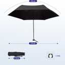 SoulRain 42" Travel Sun & rain Umbrella, Lightweight Windproof Umbrella, Portable Lightweight Compact Parasol with 99% UV Protection for women and men