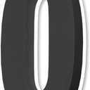 Backlit LED House Numbers 7", Stainless Steel Hand-Polished for House Address Signs, Modern House Numbers 7 Inch,Low-Voltage, Waterproof Corrosion Resistant (7 Inch Black 0)